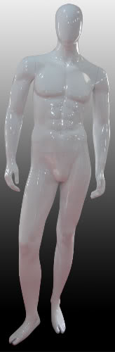 Mannequin Male golssy white M-2SRP