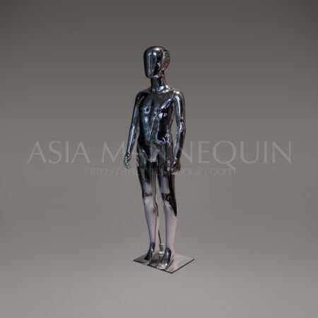 MCCH001 Chrome Silver Kid & Children Mannequin