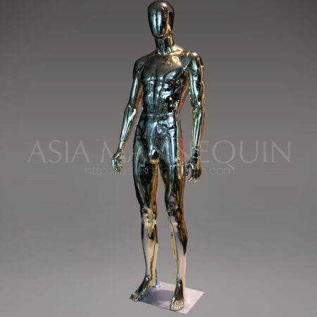 MCHM001 Chrome Gold Male Mannequin