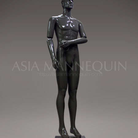 MFSM004 Fiberglass Dark Grey Adjustable Male Mannequin
