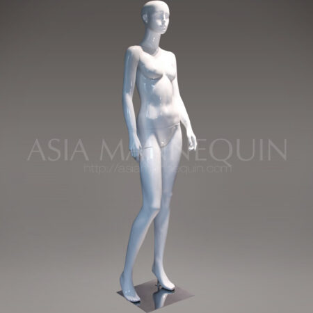 MFWF002 Fiberglass Glossy White Female Mannequin