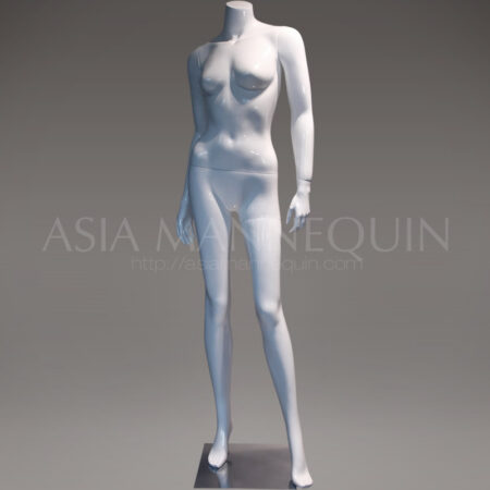 MFWF003 Fiberglass Glossy White Female Mannequin