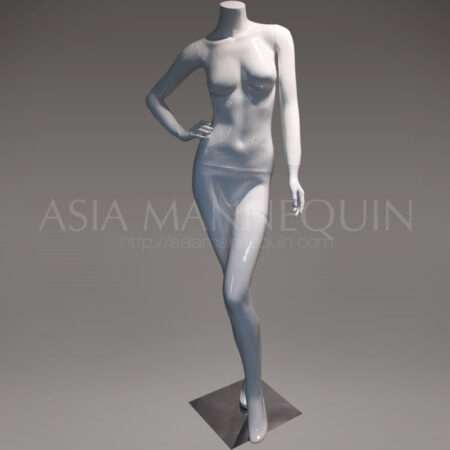 MFWF005G Fiberglass Glossy White Female Mannequin