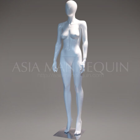 MFWF006 Fiberglass Glossy White Female Mannequin