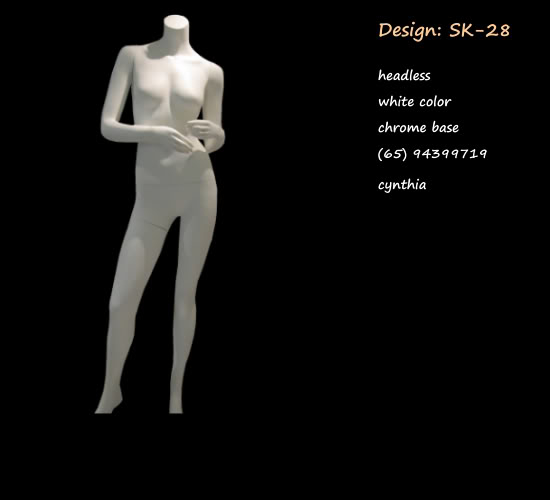 Mannequin Female White Color HeadlessMH-06