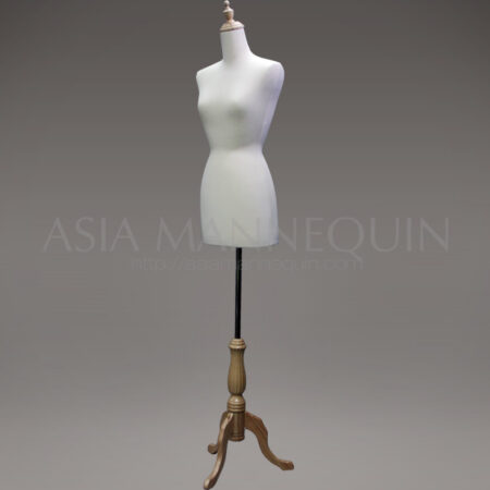 TWF002 Wooden Base Female Torso Mannequin